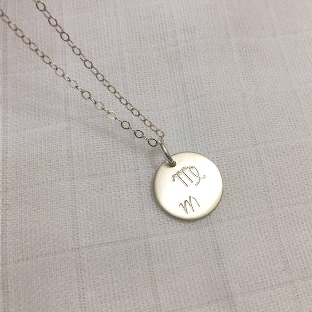 Virgo Silver Name Necklace - Picture 2 of 5